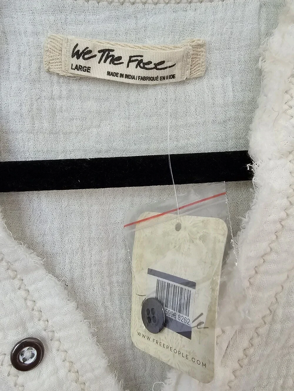 NWT Free People Textured Button-Down Tunic